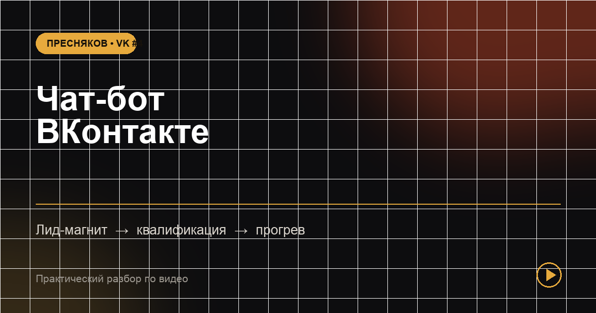 Чат-бот во ВКонтакте: автоворонка без сложного программирования